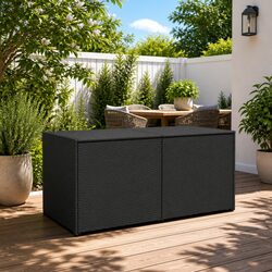 Specification-Focused 283L Outdoor Storage Box in Black