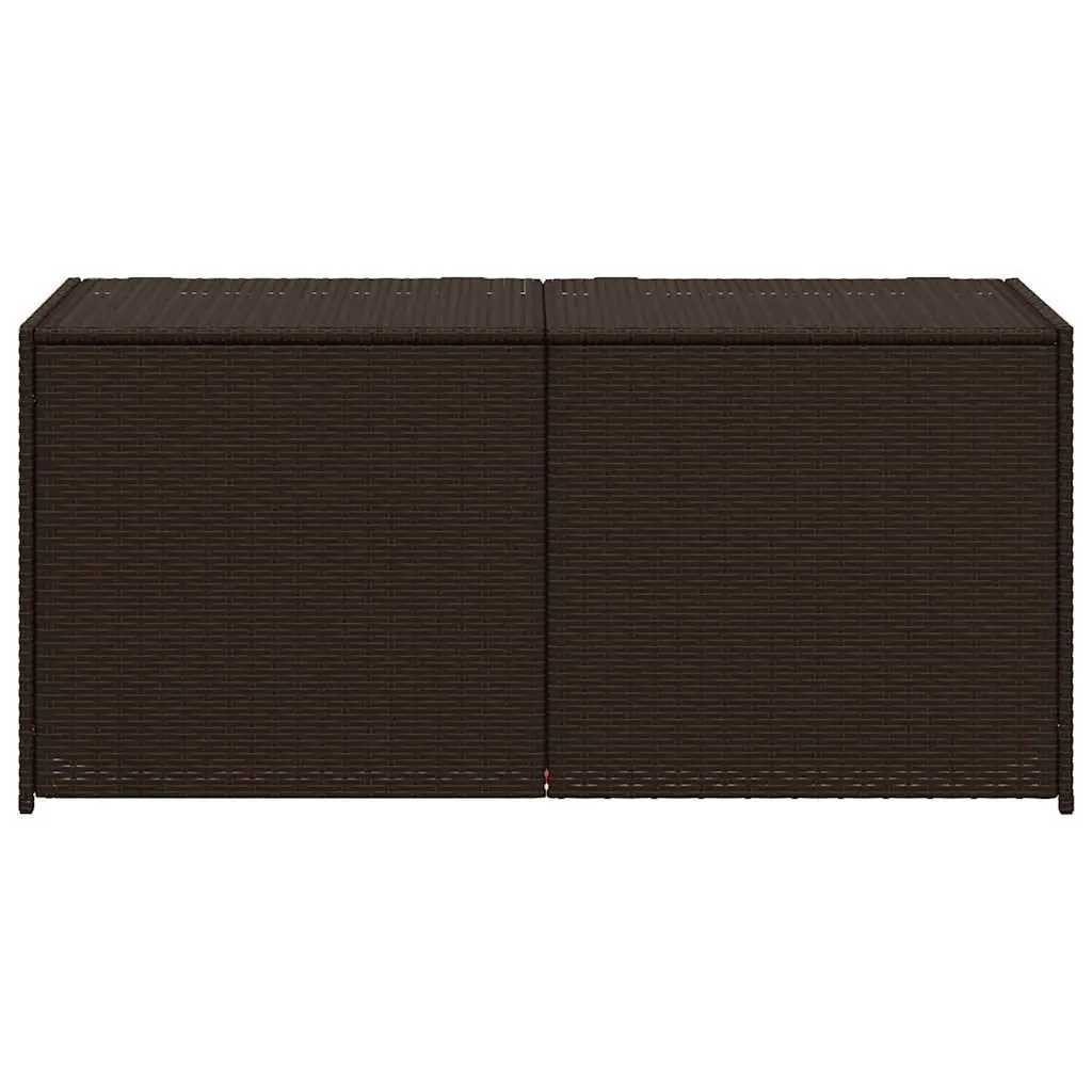 Garden Storage Box Brown 283L Outdoor Patio Furniture Rattan Deck Container