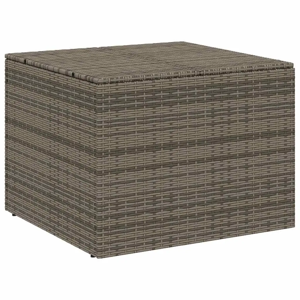 Garden Storage Box Outdoor Grey 291L Poly Rattan with Water-Resistant Bag