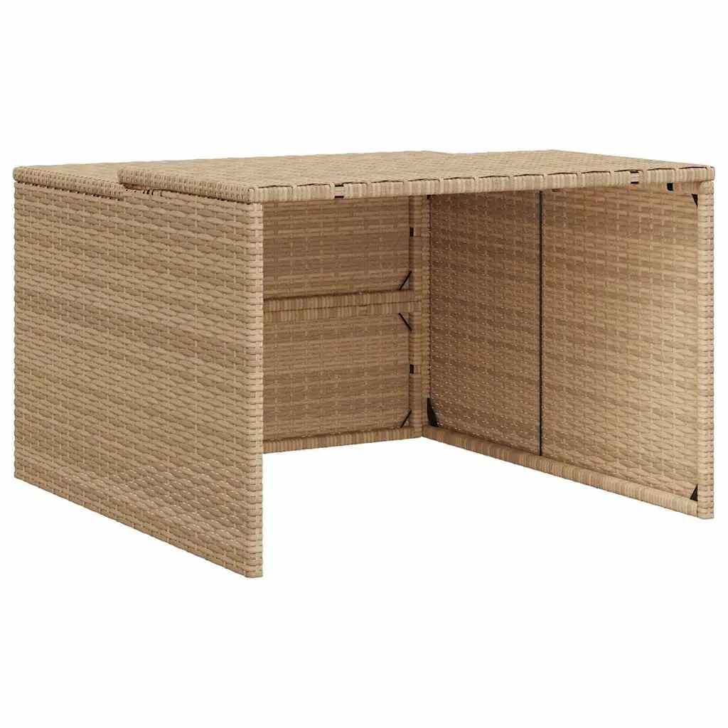 Robot Mower Garage Outdoor Storage Shed Beige 86 x 90 x 52/57 cm