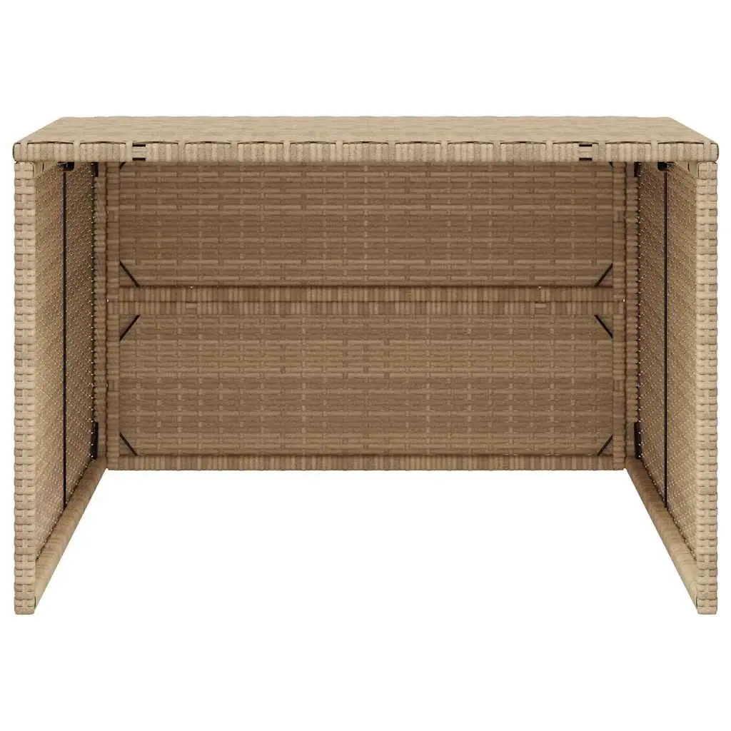 Robot Mower Garage Outdoor Storage Shed Beige 86 x 90 x 52/57 cm