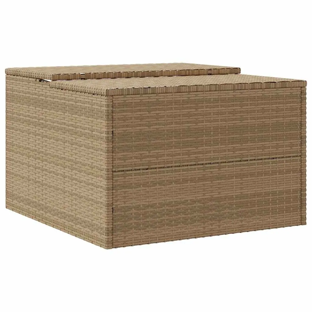 Robot Mower Garage Outdoor Storage Shed Beige 86 x 90 x 52/57 cm