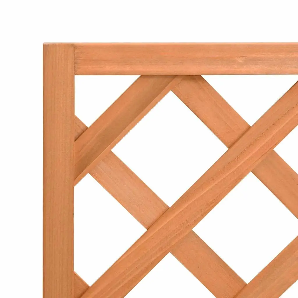Wooden Planter with Trellis for Garden Outdoor Patio Brown Fir