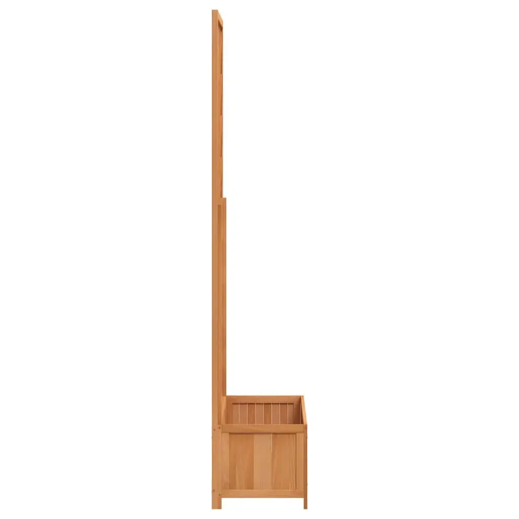 Wooden Planter with Trellis 90x35x180cm Brown Garden Climbing Plant Support