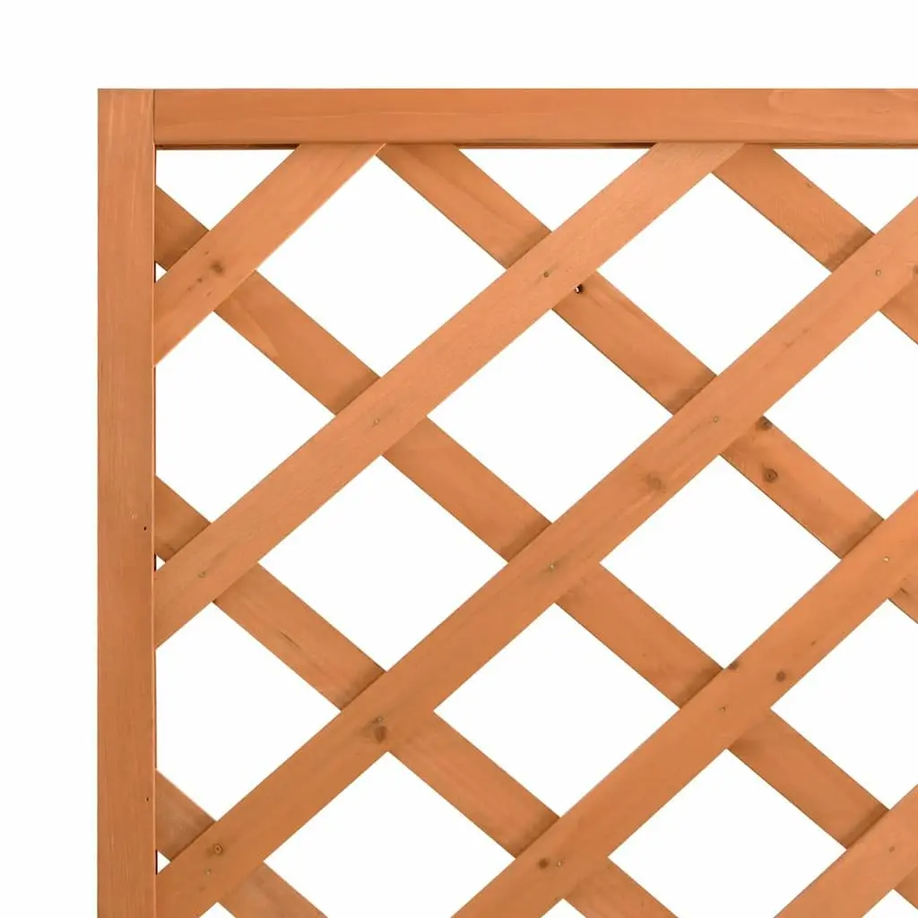 Wooden Planter with Trellis 90x35x180cm Brown Garden Climbing Plant Support