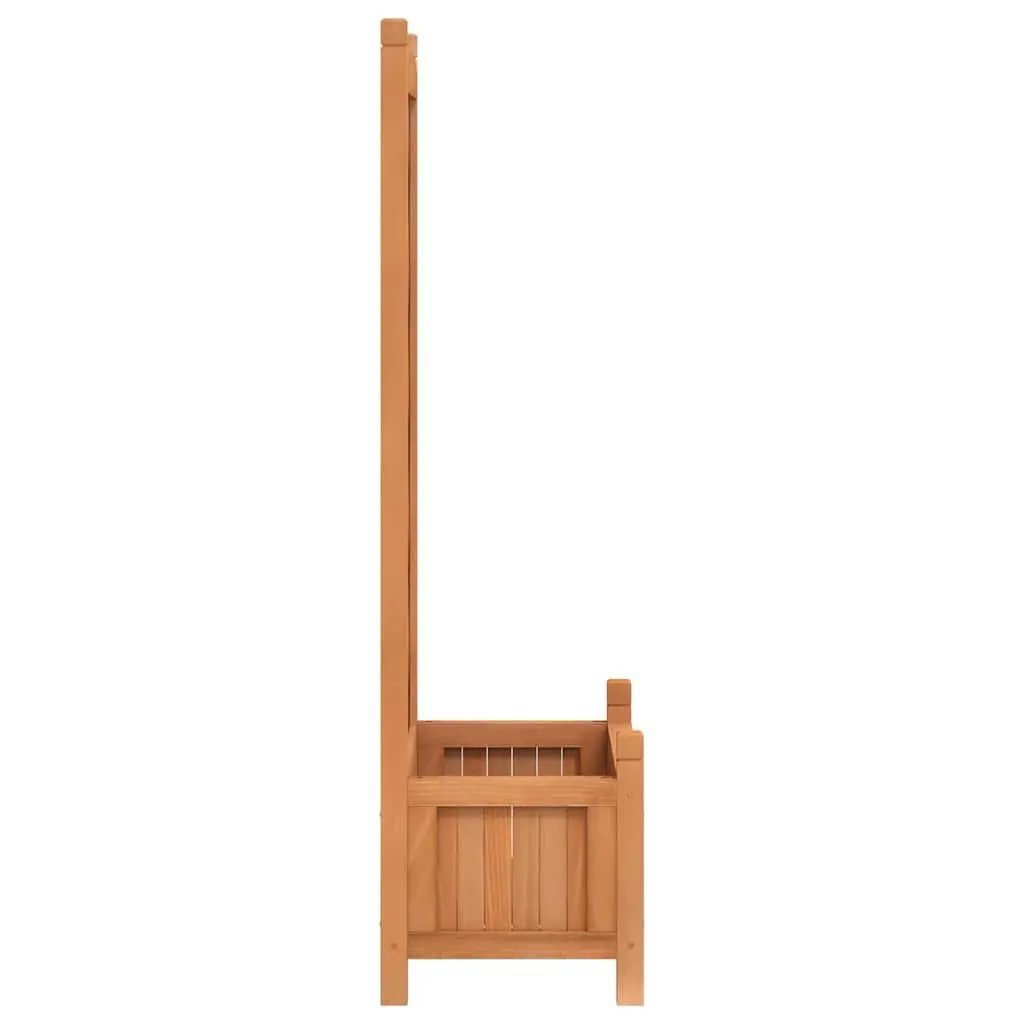Wooden Planter with Trellis Brown Fir Garden Climbing Plants Patio Outdoor