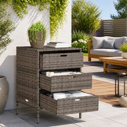 3 Drawer Garden Storage Cabinet - Dimensions 55 x 59 x 80 cm