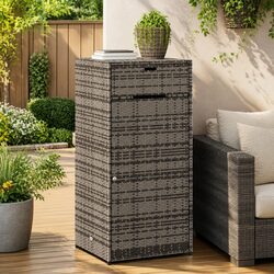 Specifications of Outdoor Grey PE Rattan Storage Cabinet