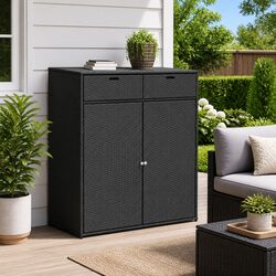 Outdoor Storage Cabinet - Dimensions: 105 x 55 x 113 cm
