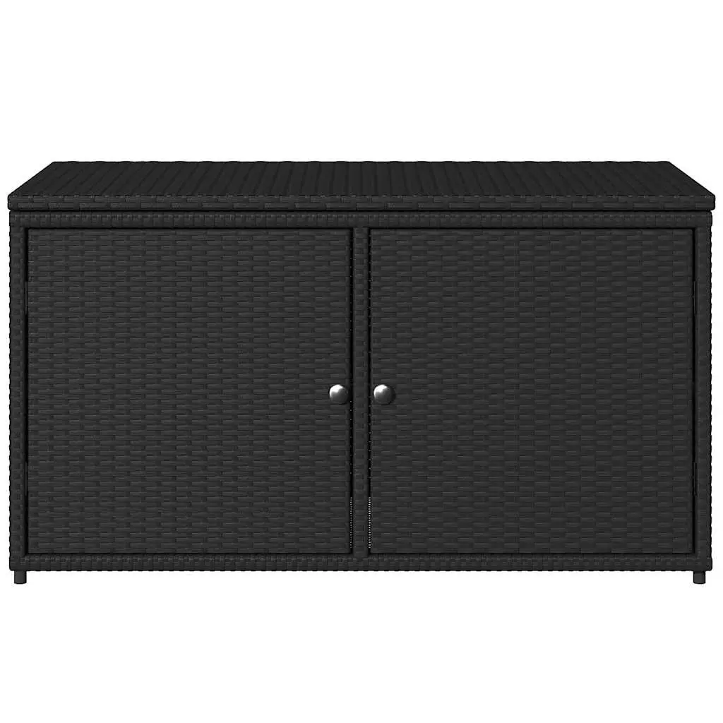 Garden Storage Cabinet Outdoor Black 110x55x60.5cm