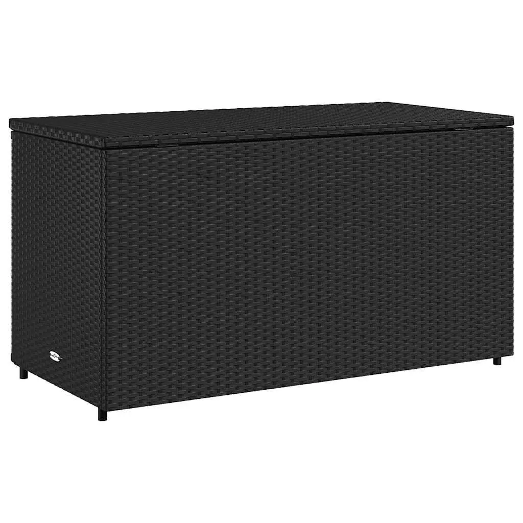 Garden Storage Cabinet Outdoor Black 110x55x60.5cm