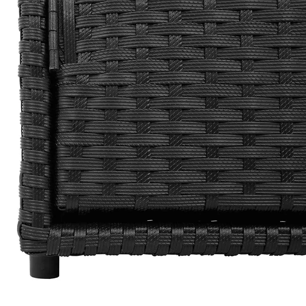 Garden Storage Cabinet Outdoor Black 110x55x60.5cm