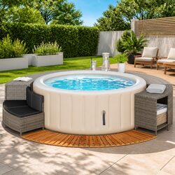 Hot Tub Surround Specifications: Storage Bench and Step Access