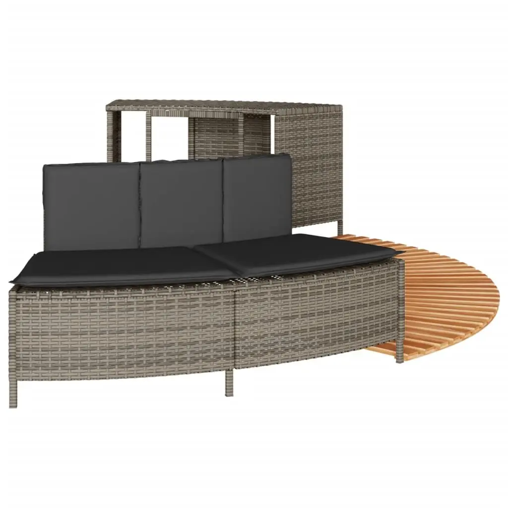 Hot Tub Surround Spa Storage Rack Wooden Step Garden Bench Poolside Furniture