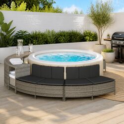 Specifications of Grey Hot Tub Benches with Cushions