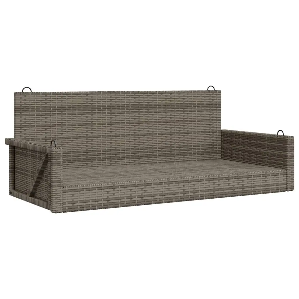 Outdoor Swing Bench Grey Patio Garden Furniture 119 x 56 x 48 cm
