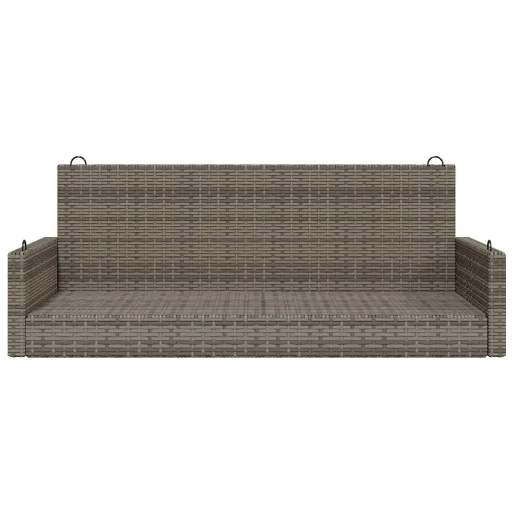 Outdoor Swing Bench Grey Patio Garden Furniture 119 x 56 x 48 cm