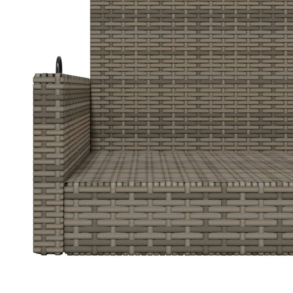 Outdoor Swing Bench Grey Patio Garden Furniture 119 x 56 x 48 cm