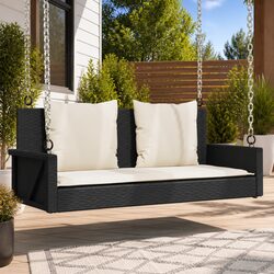 Black Outdoor Swing Bench Specifications and Features