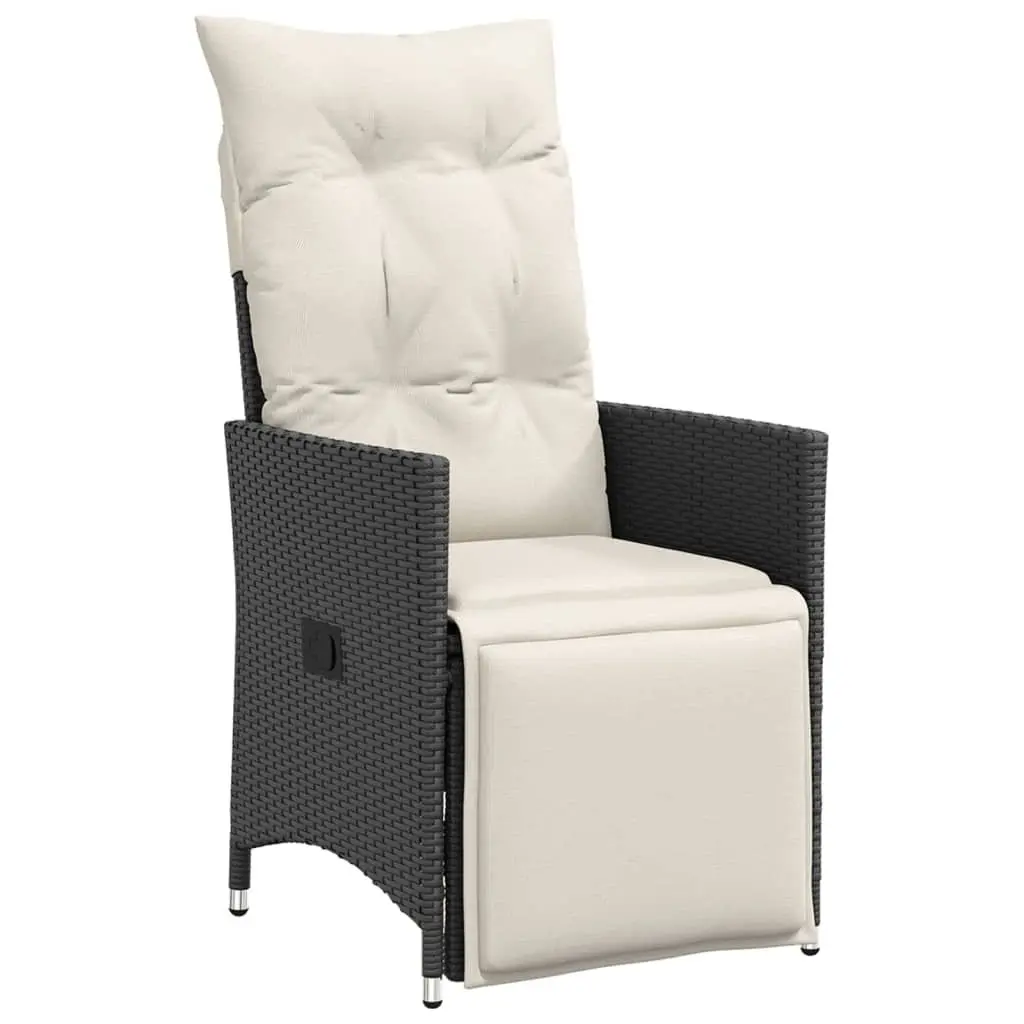 Reclining Garden Chair Outdoor Seating Adjustable Backrest Footrest with