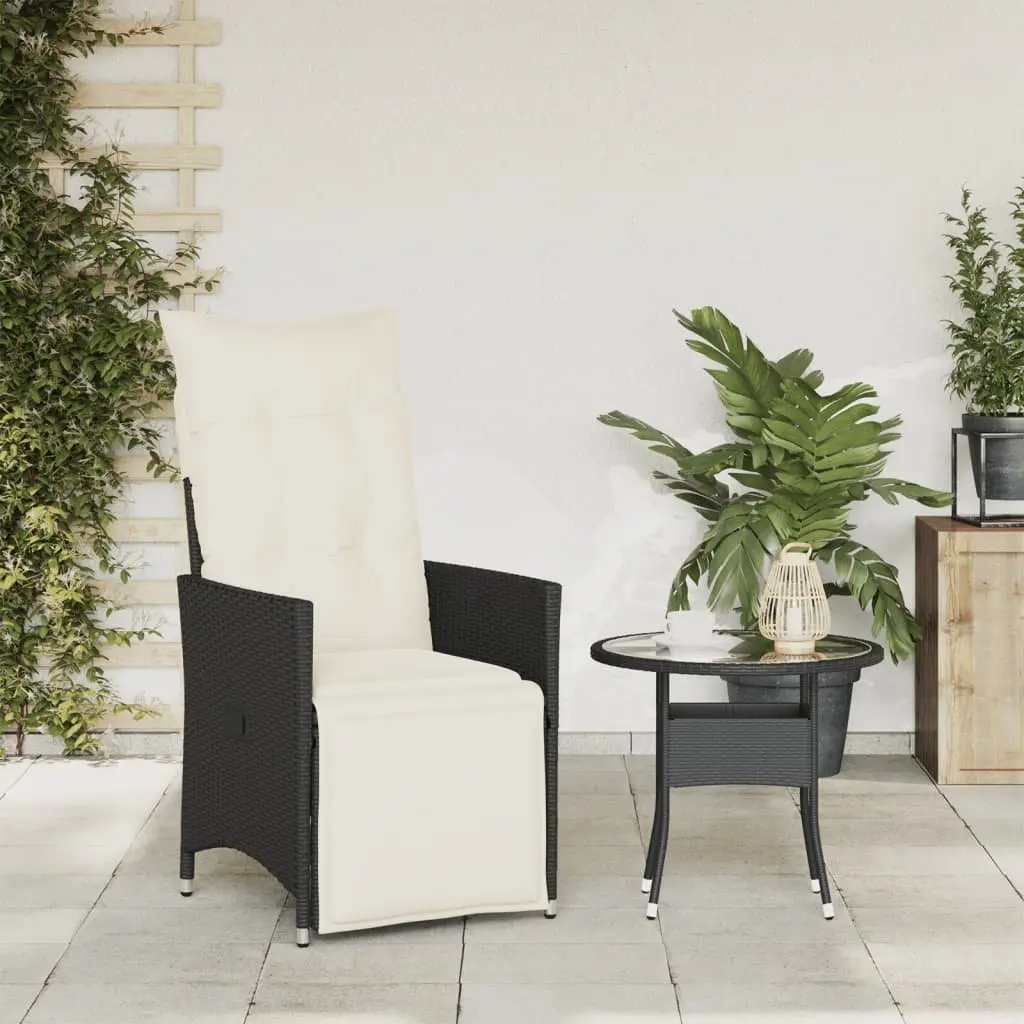 Reclining Garden Chair Outdoor Seating Adjustable Backrest Footrest with