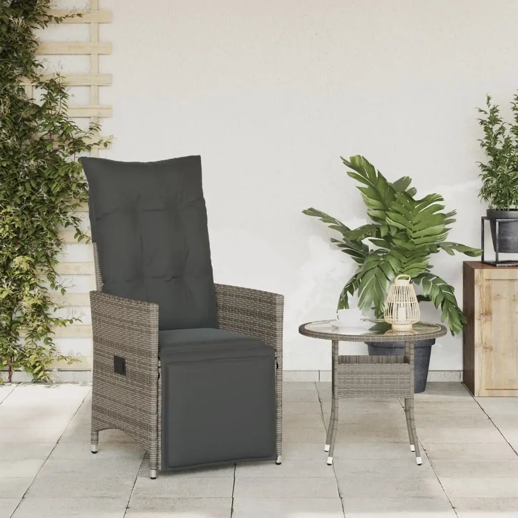 Reclining Garden Chair with Cushions