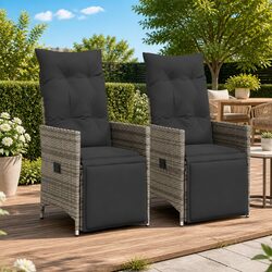 Specifications for Reclining Garden Chairs 2 pcs with Cushions