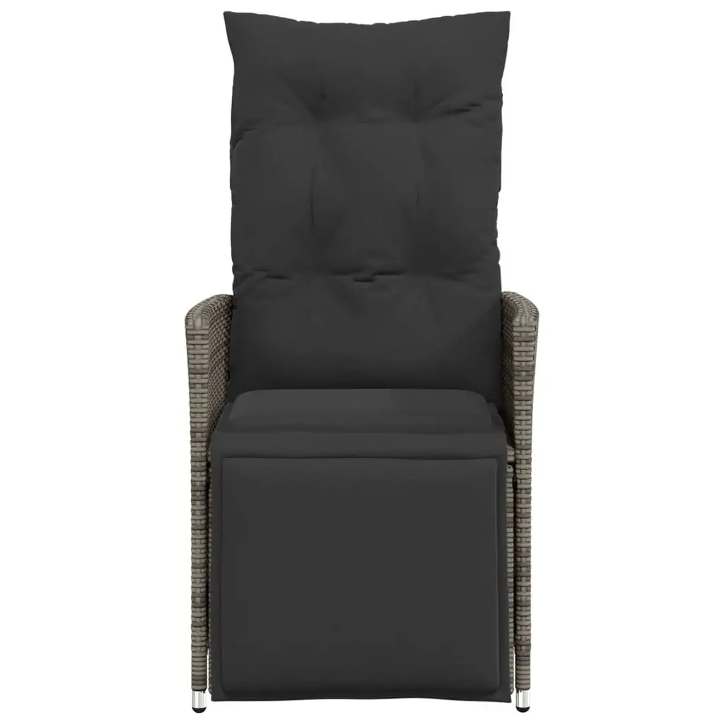 Reclining Garden Chairs 2 pcs with Cushions