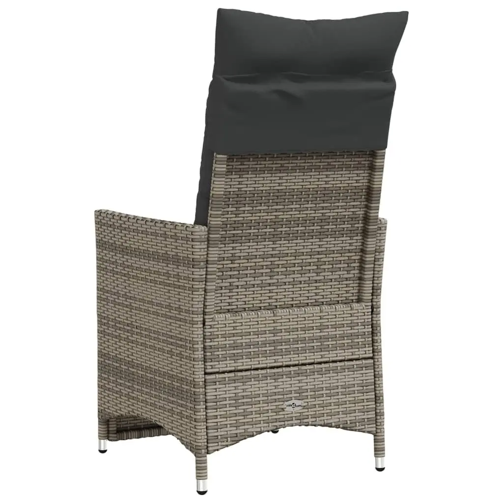 Reclining Garden Chairs 2 pcs with Cushions