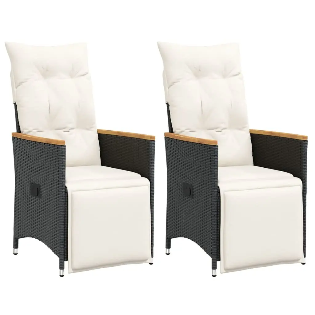 Reclining Garden Chairs with Cushions