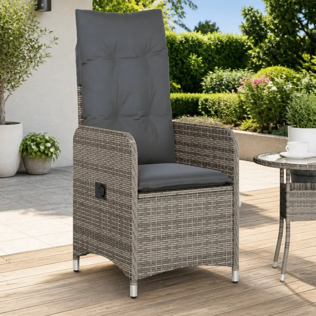 2-Piece Grey Reclining Chair Set