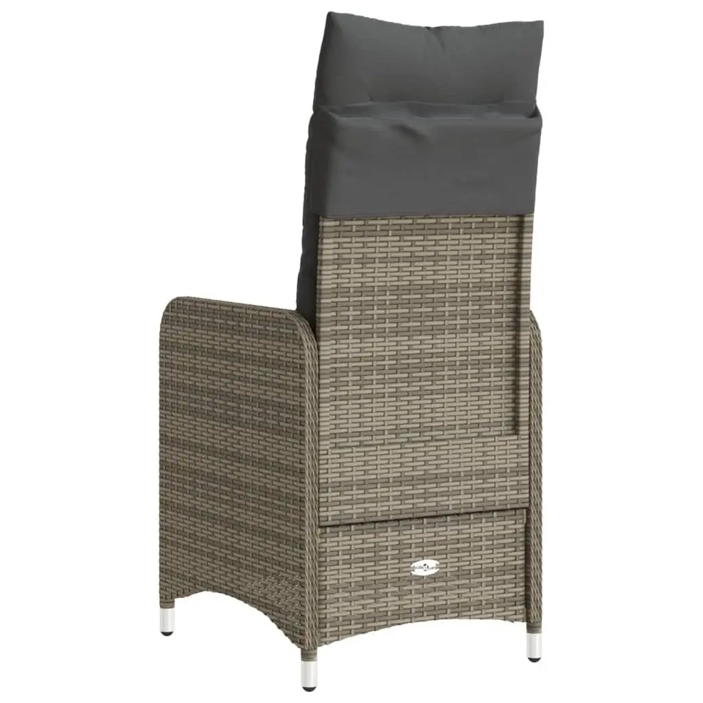 2-Piece Grey Reclining Chair Set