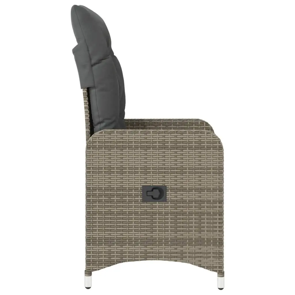 2-Piece Grey Reclining Chair Set