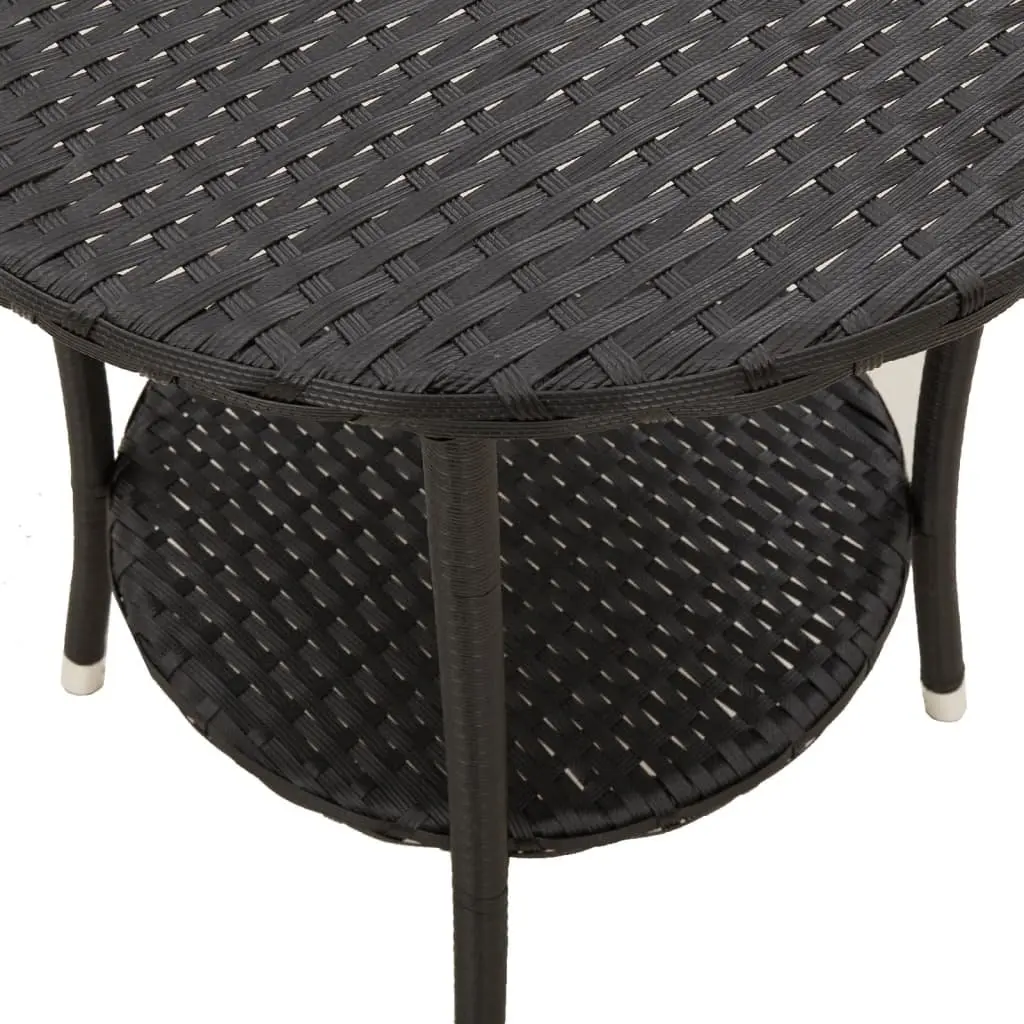 Reclining Garden Chairs Set 2 pcs Outdoor Seating Furniture Black