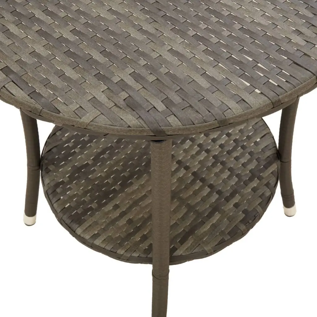 Grey Reclining Garden Chairs and Table Set