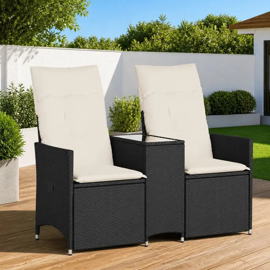 2-Seater Outdoor Reclining Sofa
