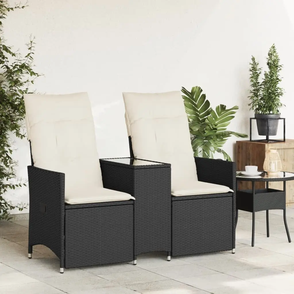 2-Seater Outdoor Reclining Sofa