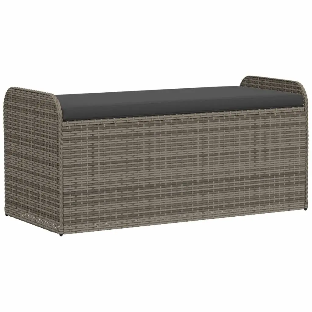 Outdoor Storage Bench for Patio and Garden Grey 115x51x52cm