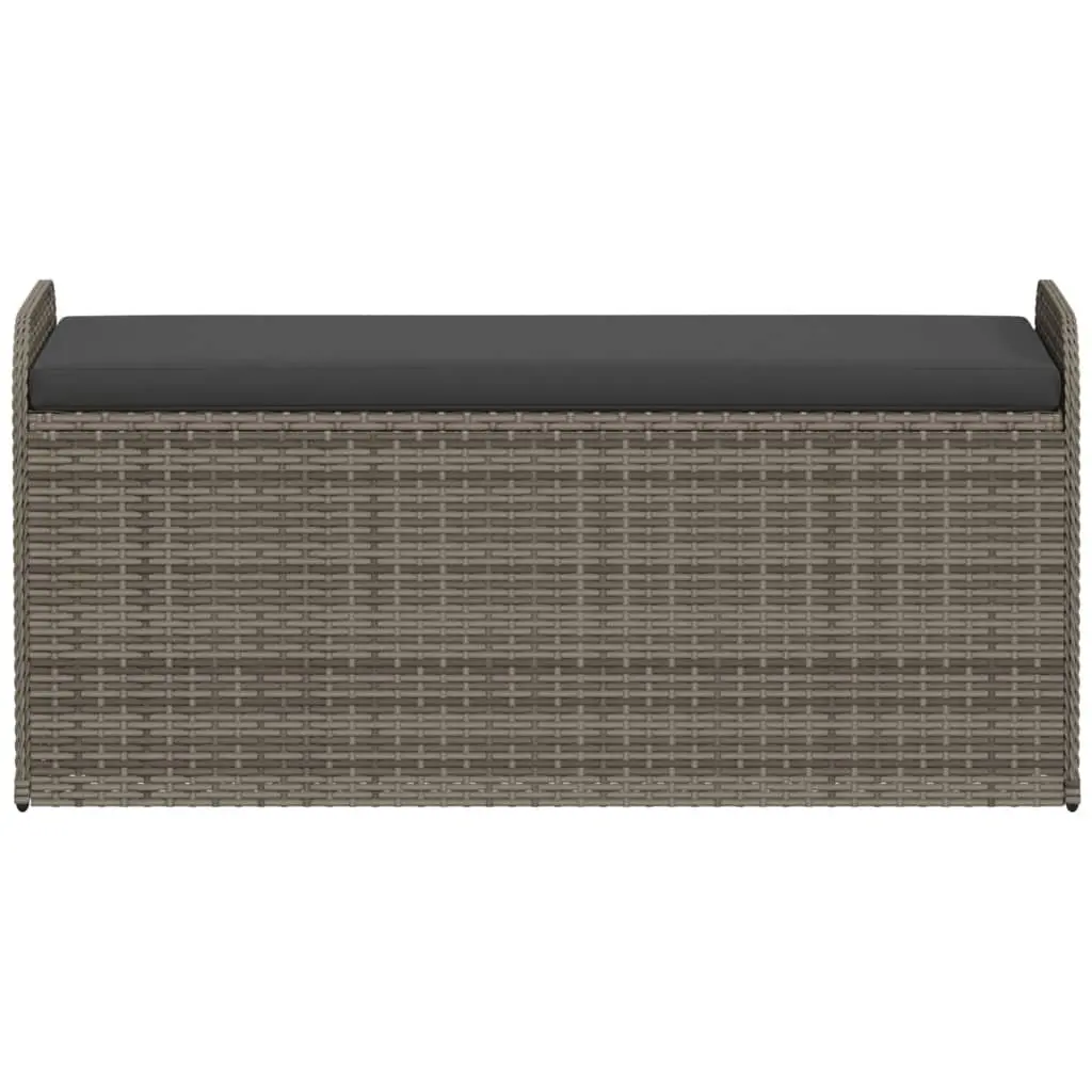 Outdoor Storage Bench for Patio and Garden Grey 115x51x52cm