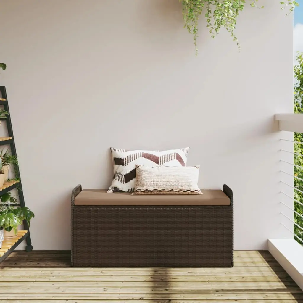 Outdoor Storage Bench with Cushion