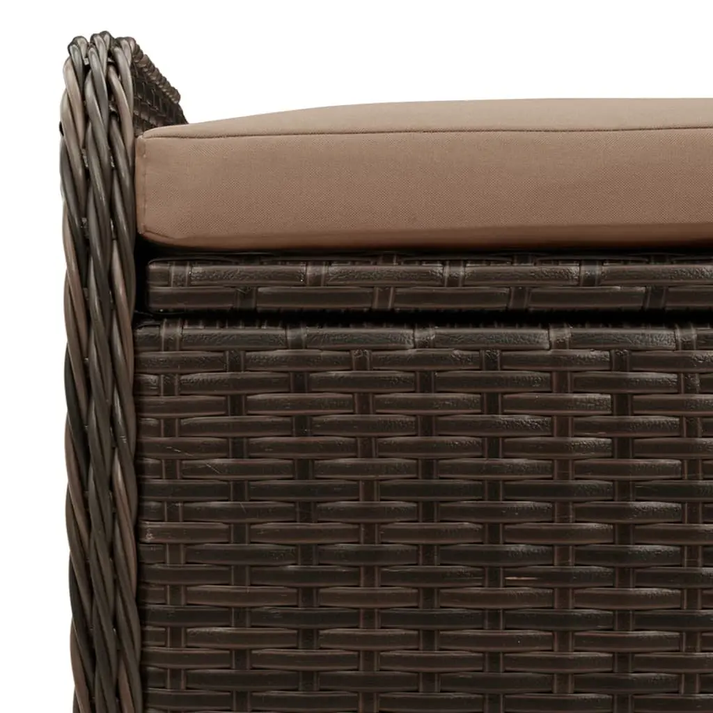 Outdoor Storage Bench with Cushion