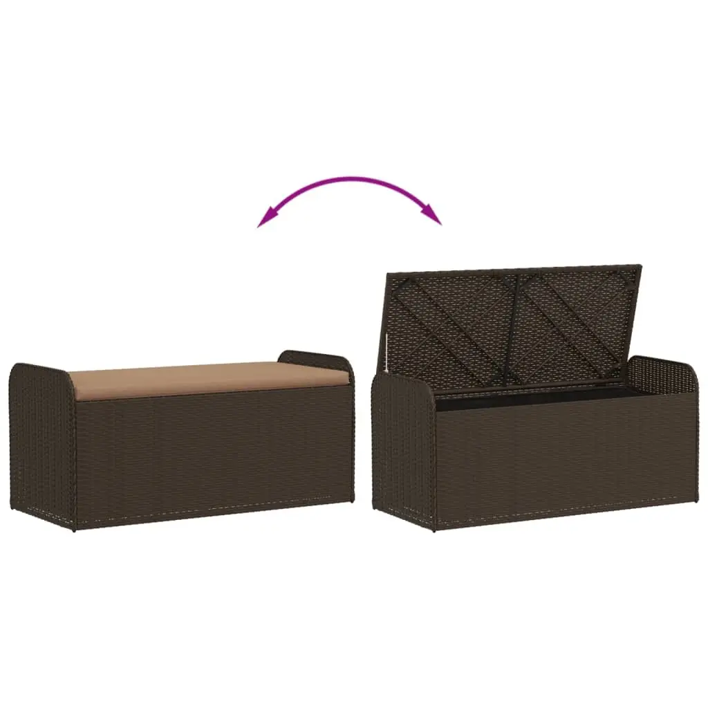 Outdoor Storage Bench with Cushion