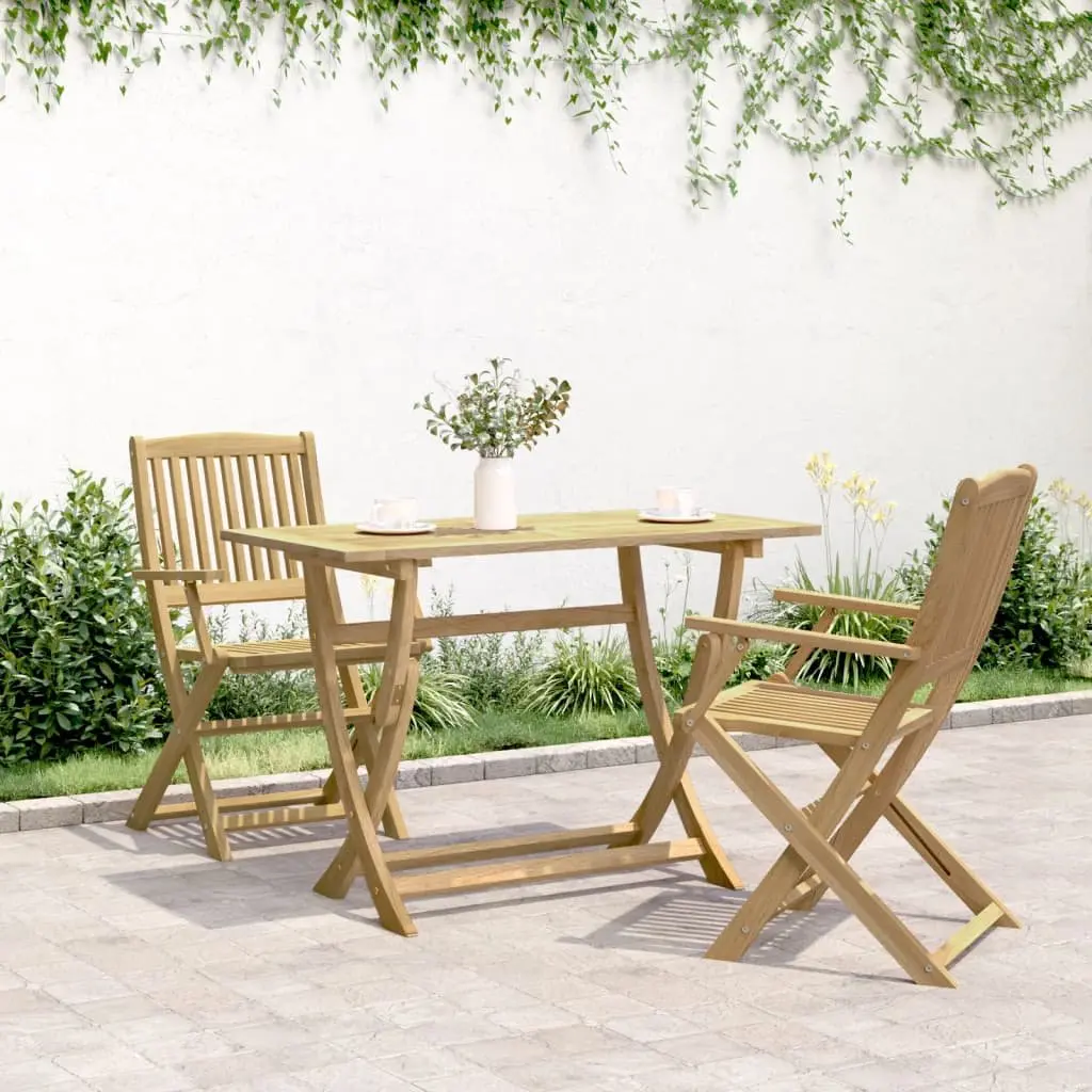 Folding Garden Table 110x55x75cm Outdoor Patio Dining Furniture Brown Wood
