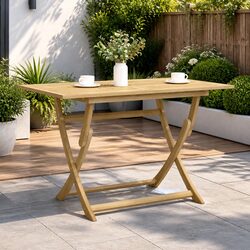 Folding Garden Table Dimensions 120x70x75cm Made of Acacia Wood