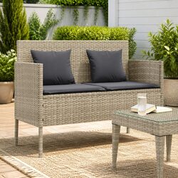 Garden Bench Dimensions: Cushioned Seat and Storage Compartment