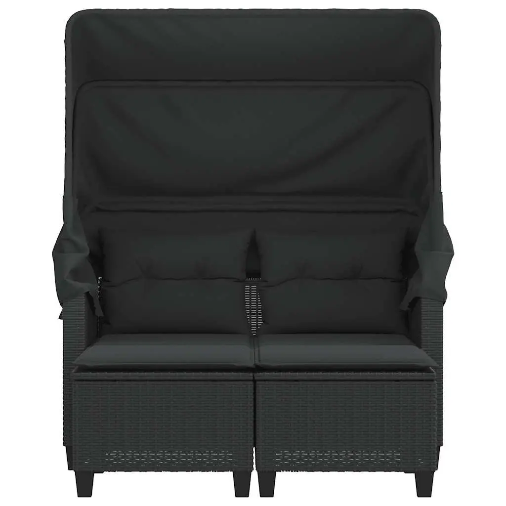 2-Seater Garden Sofa with Canopy