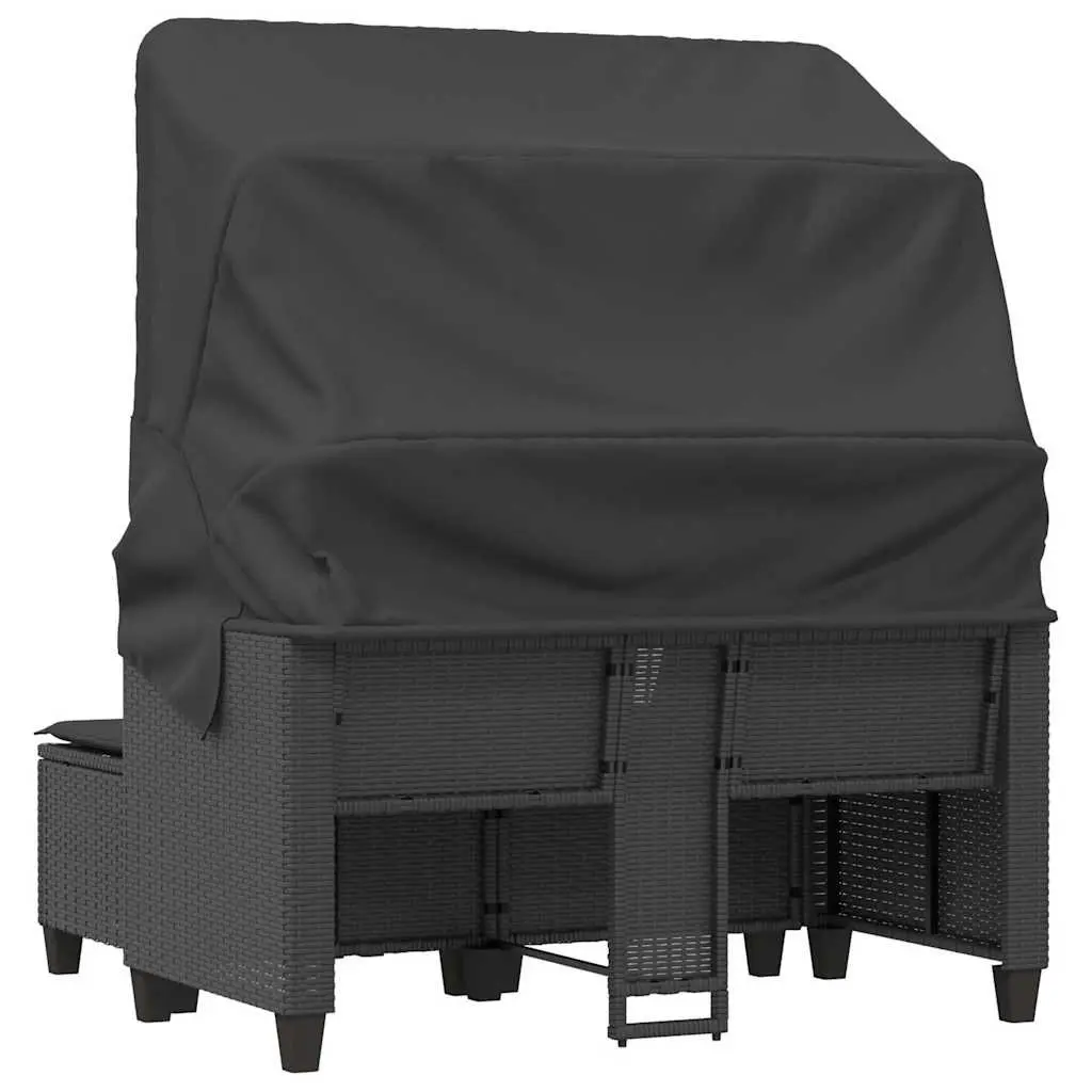 2-Seater Garden Sofa with Canopy
