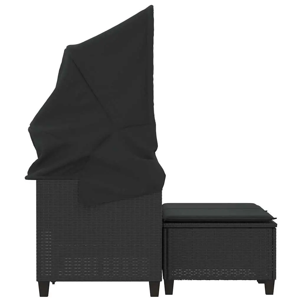 2-Seater Garden Sofa with Canopy