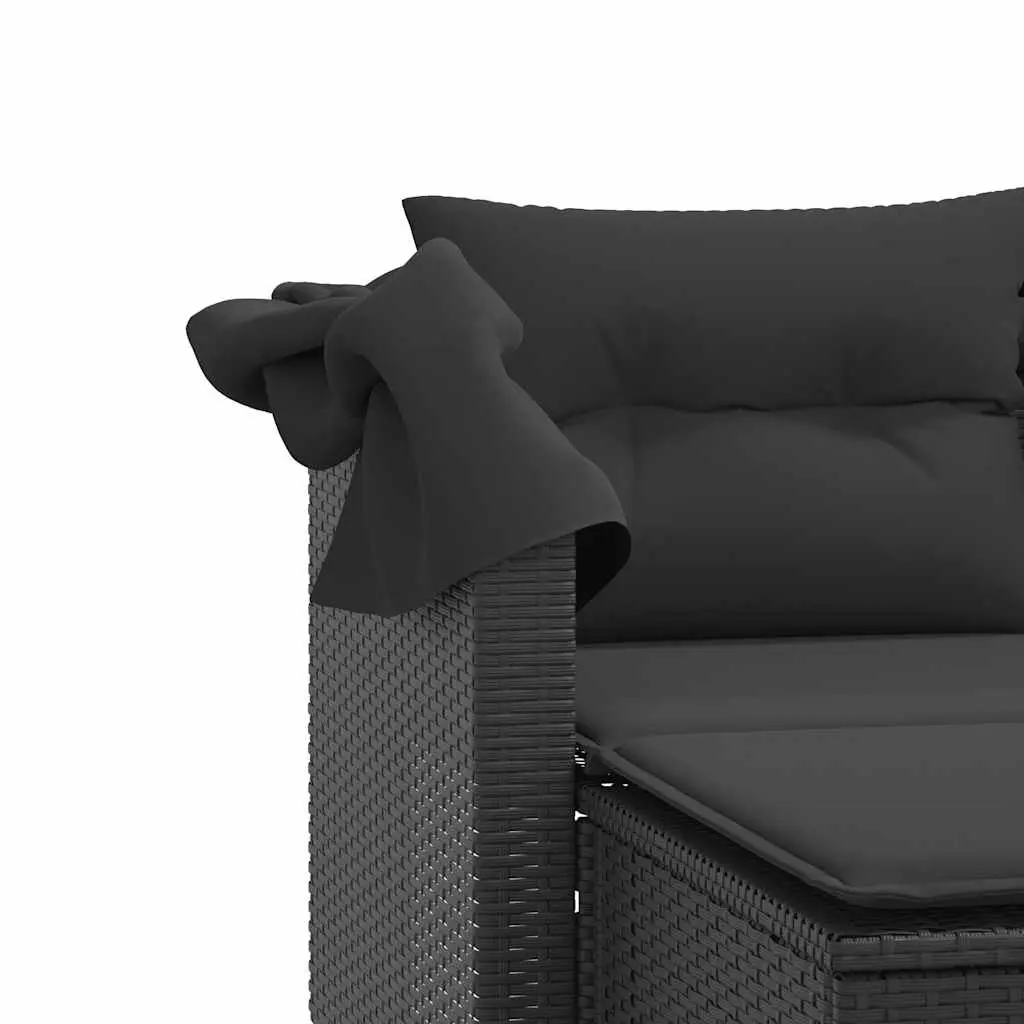 2-Seater Garden Sofa with Canopy