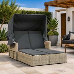 Specifications of the Double Sun Lounger with Canopy
